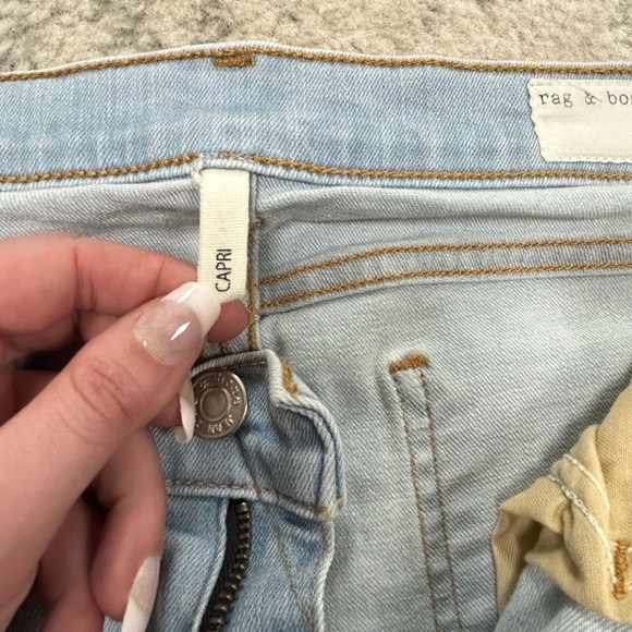 rag & bone light wash capri women’s size 28​ - Picture 5 of 8